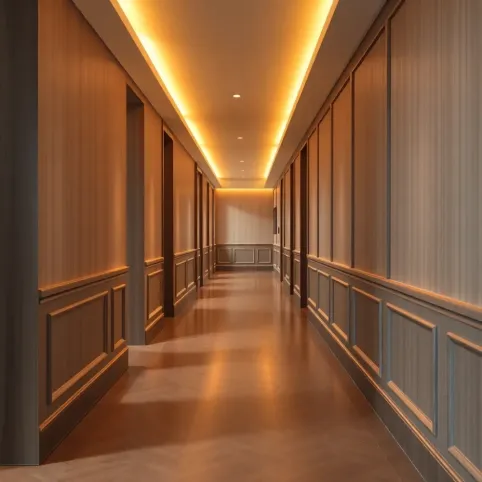 Nowoczesna boazeria w przedpokoju