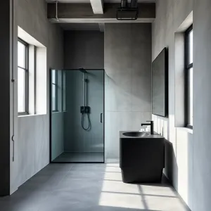 Nowoczesna łazienka loftowa