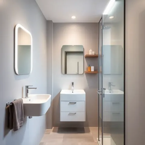 Nowoczesna łazienka Mała