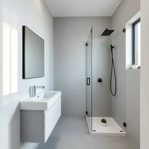 Nowoczesna łazienka w bloku