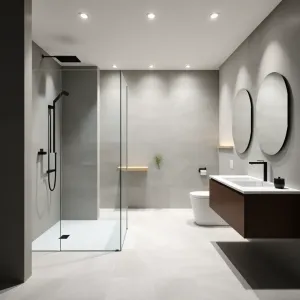 nowoczesna łazienka z prysznicem