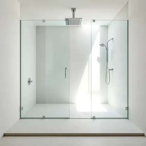 Nowoczesna łazienka z prysznicem bez brodzika