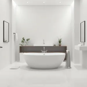 Nowoczesna łazienka z wanną wolnostojącą