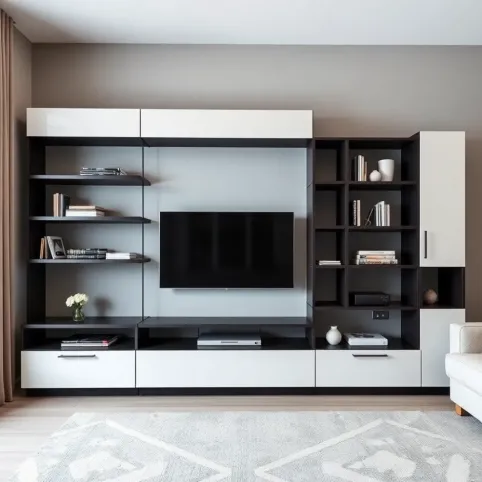 Nowoczesna meblościanka do salonu