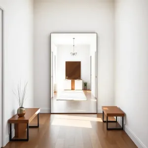 Nowoczesne duże lustra do przedpokoju