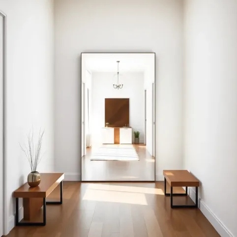 Nowoczesne duże lustra do przedpokoju