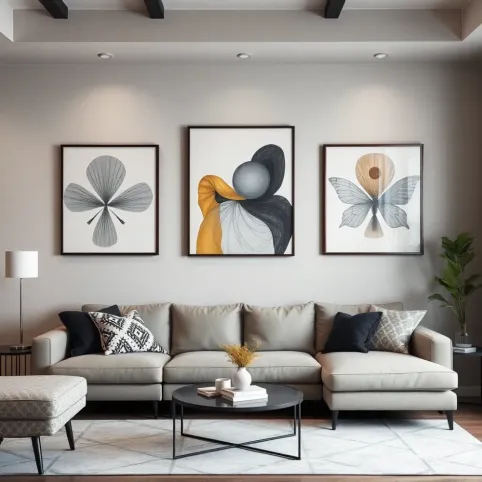 Nowoczesne grafiki do salonu