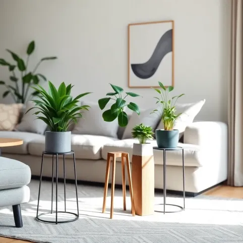 Nowoczesne kwietniki do salonu