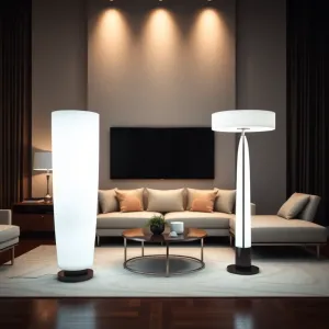 Nowoczesne lampy do salonu stojące