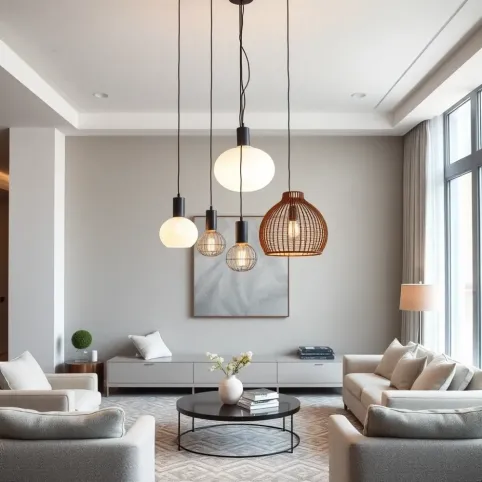 Nowoczesne lampy do salonu wiszące