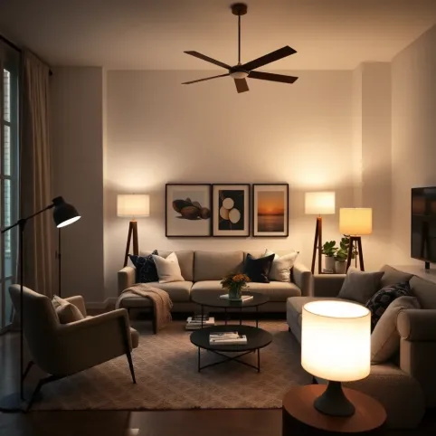 Nowoczesne lampy stojące do salonu