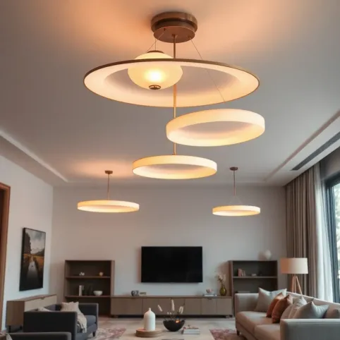 Nowoczesne lampy sufitowe do salonu