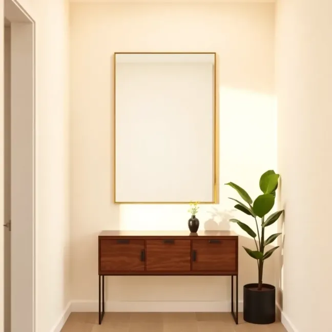 Nowoczesne lustro do przedpokoju