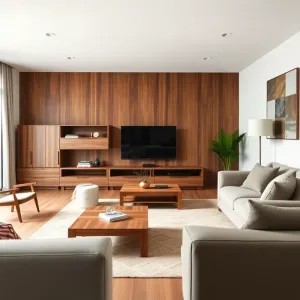 Nowoczesne meble dębowe do salonu