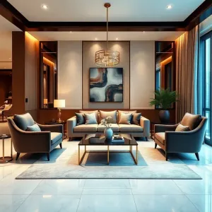 Nowoczesne meble do salonu glamour