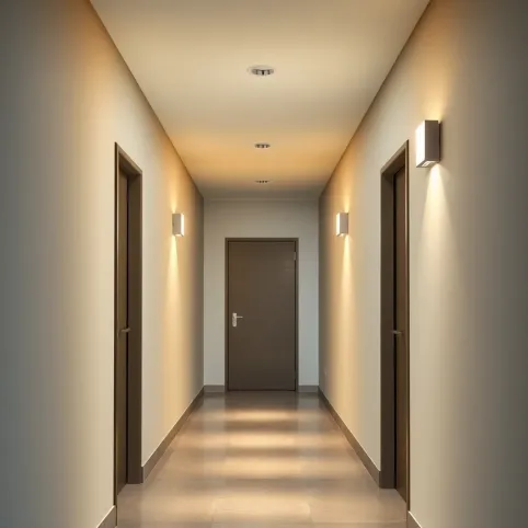 Nowoczesne oświetlenie przedpokoju