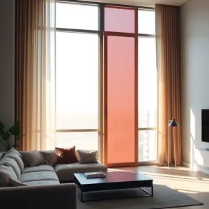 Nowoczesne panele okienne do salonu