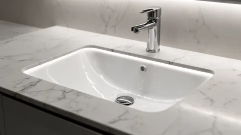 Nowoczesne umywalki wpuszczane w blat