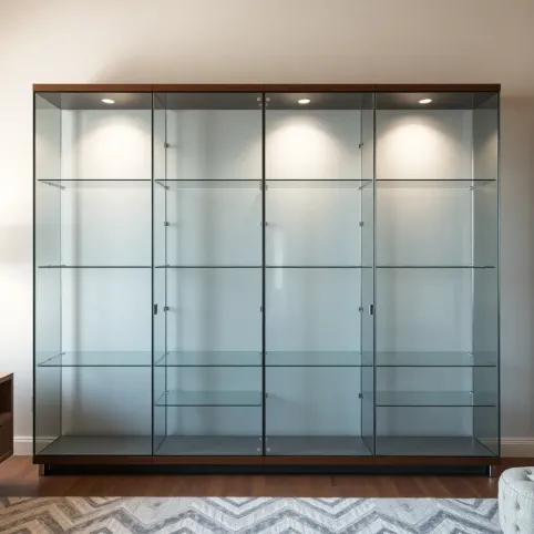 Nowoczesne witryny szklane do salonu