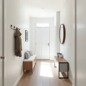 Nowoczesny mały przedpokój