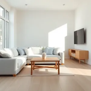 Nowoczesny skandynawski salon