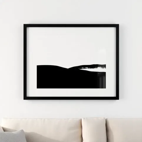 obrazy do salonu czarnobiałe w ramie