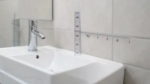 odległość umywalki od ściany