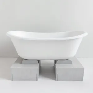 Osadzenie wanny na bloczkach