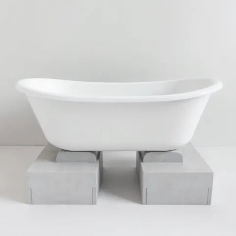 Osadzenie wanny na bloczkach