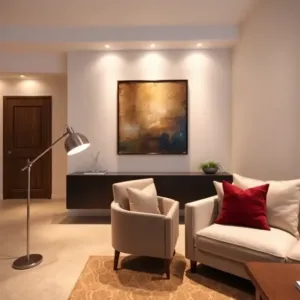 Oświetlenie w salonie inspiracje