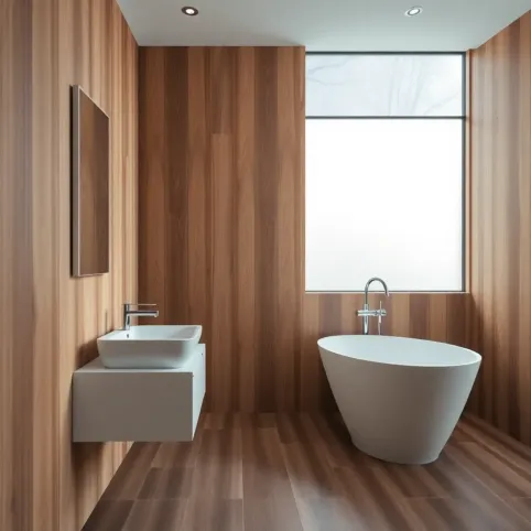 Panele drewniane na ścianę do Łazienki