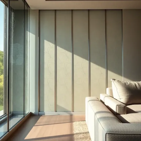 Panele szklane na ścianę w salonie