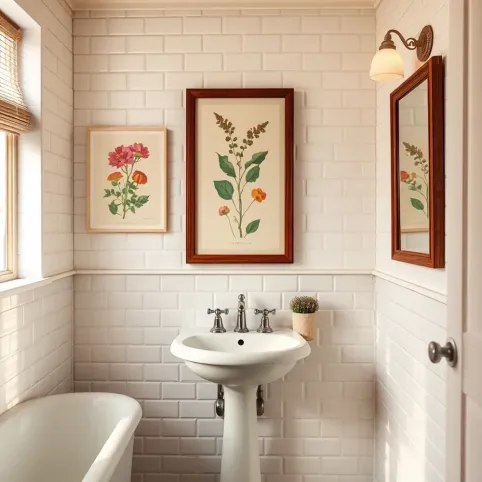 Plakaty do łazienki retro