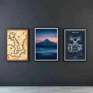 Plakaty do męskiego pokoju