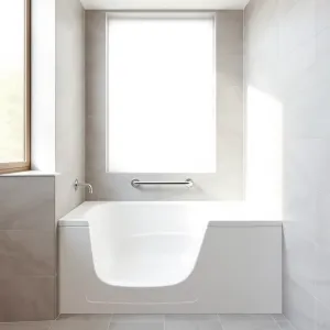 Płytka wanna dla osób starszych