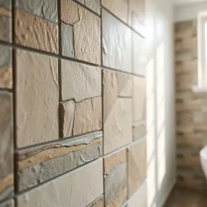 Płytki imitujące kamień do łazienki