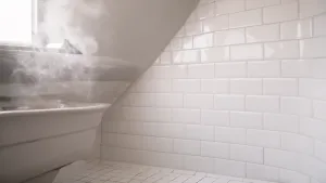 płytki na skosie w łazience