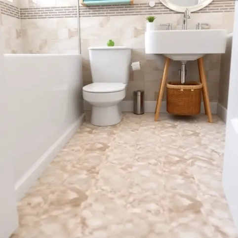 Płytki samoprzylepne na podłogę do łazienki