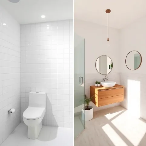 Płytki w łazienkach do sufitu czy nie