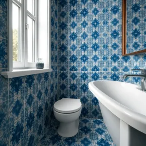 Płytki we wzory do łazienki