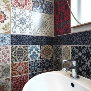 Płytki z nadrukiem do łazienki