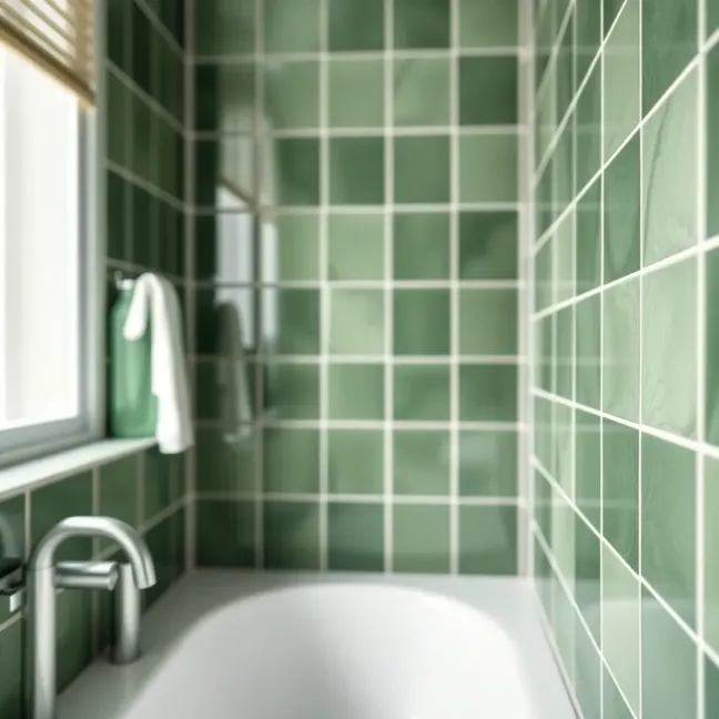 Płytki zielone do łazienki