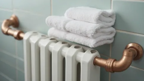 Podłączenie krzyżowe grzejnika łazienkowego