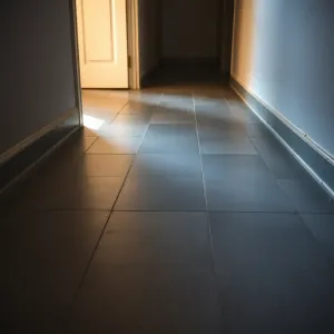 Podłoga w przedpokoju w bloku