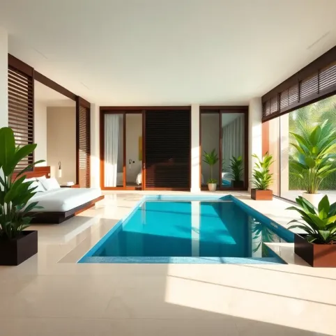 Pokoje z prywatnym basenem