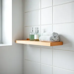 Półka do łazienki bez wiercenia