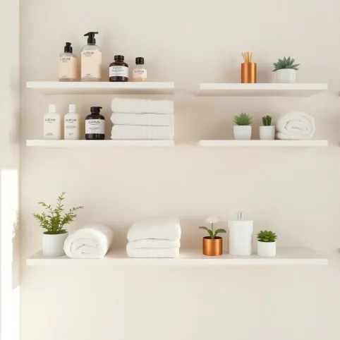 Półki do łazienki na ścianę