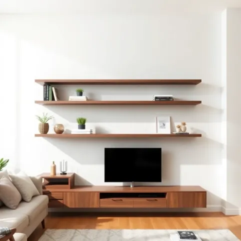 Półki do salonu nowoczesne