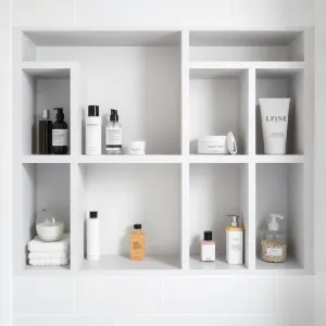 Półki wnękowe do łazienki