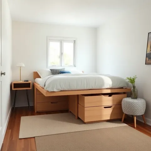 Pomysł na łóżko w małym pokoju